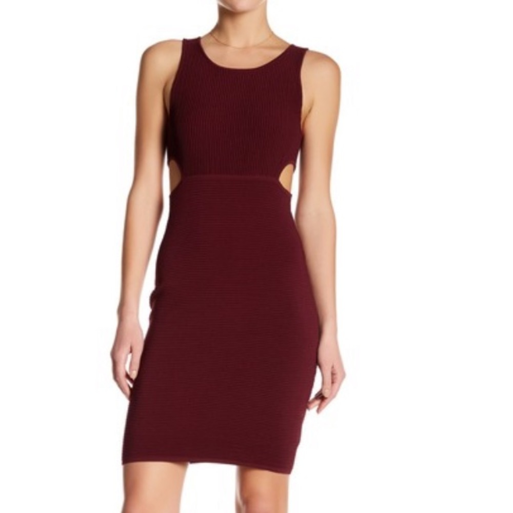 TART Ribbed Knit Dress size S in “wine” color
